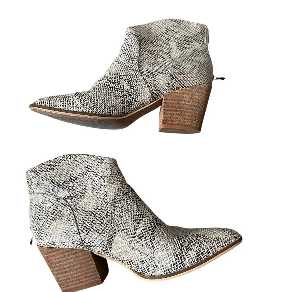 BEAST FASHION bootie snakeskin shoes